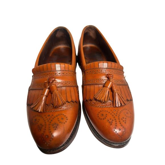 Allen Edmonds Bridgeton Brown Leather Tassel Dress Loafers...